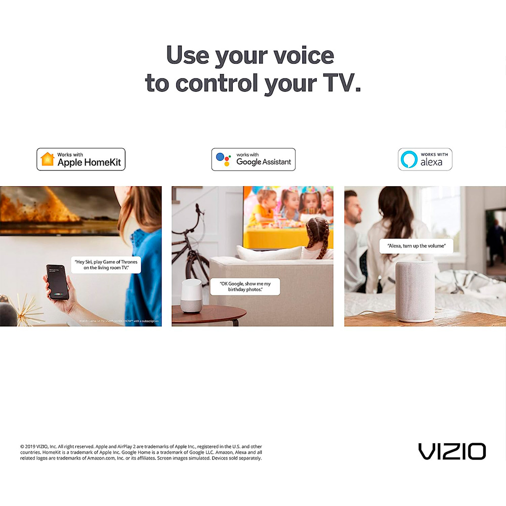 VIZIO Televisor inteligente LED HDR 4K UHD de 43 pulgadas compatible con  Netflix, Disney+, Apple TV, funciona con Siri, Alexa y Google Assistant +