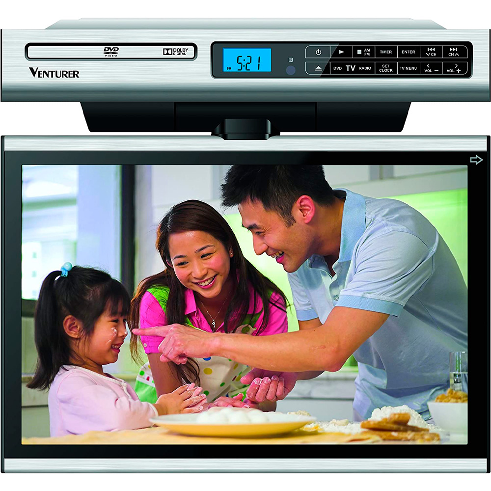 Venturer TV/DVD Combo LCD 15.4″ para Cocina – KLV3915 – KAEGA Comercial